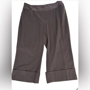 Lane Bryant Women's Brown Cropped Pants 18